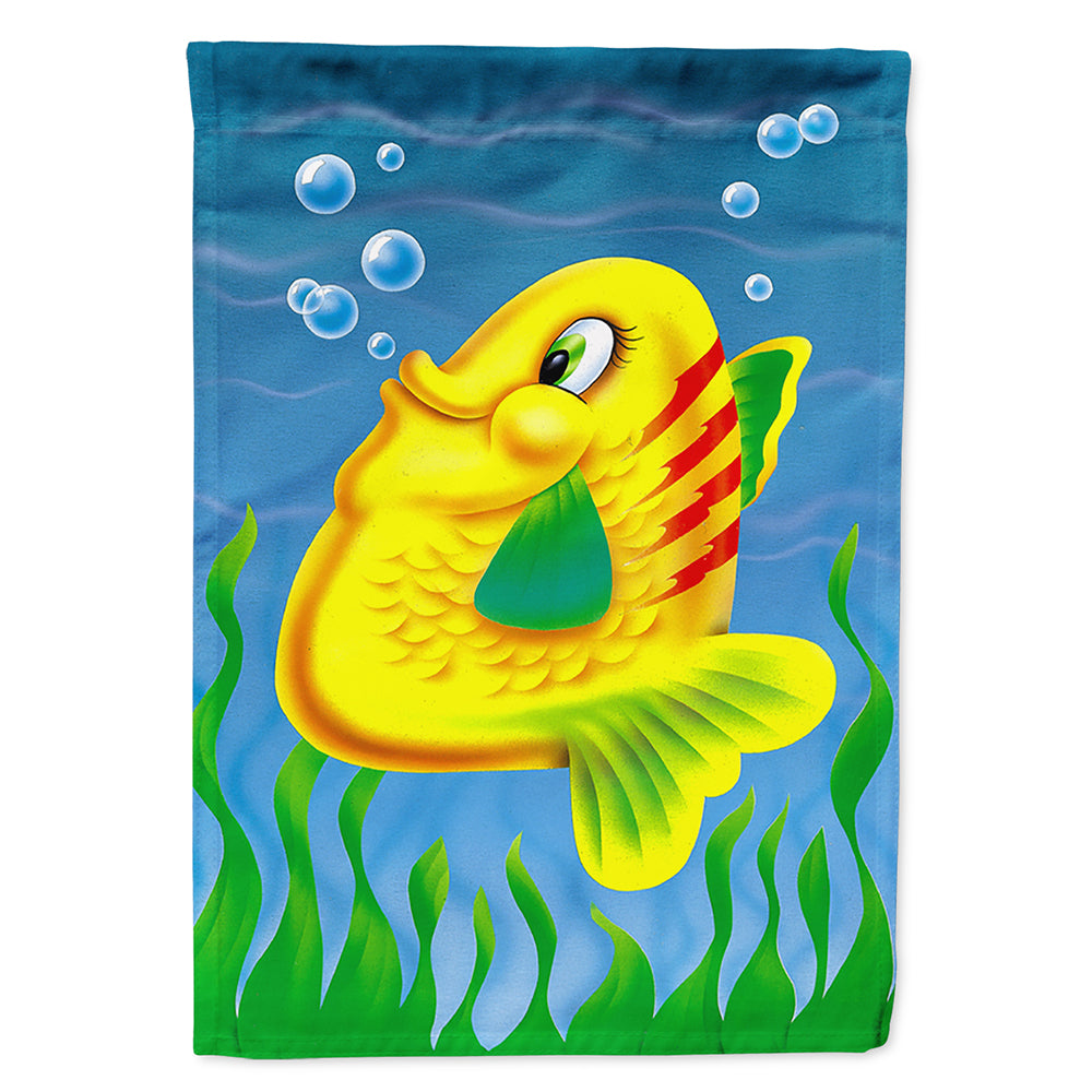 Yellow Fish Flag Canvas House Size APH0527CHF