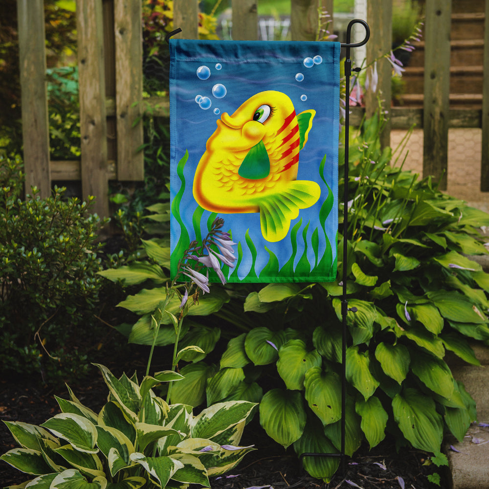 Yellow Fish Flag Garden Size
