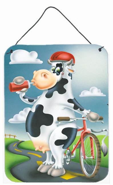 Cow on a Bike Ride Wall or Door Hanging Prints APH0532DS1216 by Caroline&#39;s Treasures