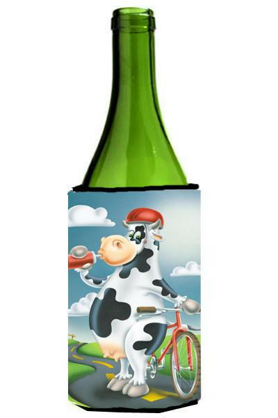 Cow on a Bike Ride Wine Bottle Beverage Insulator Hugger APH0532LITERK by Caroline&#39;s Treasures