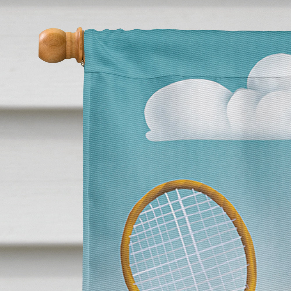 Cow playing Tennis Flag Canvas House Size APH0533CHF