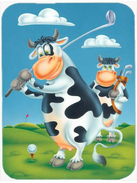 Cow playing Golf Mouse Pad, Hot Pad or Trivet APH0535MP by Caroline&#39;s Treasures