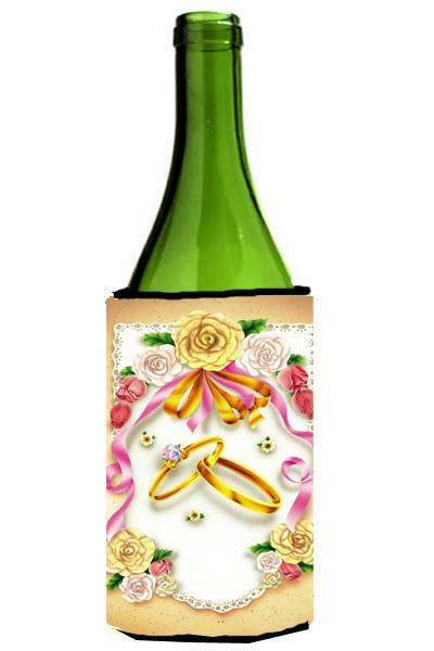 Wedding Rings Wine Bottle Beverage Insulator Hugger APH0604LITERK by Caroline's Treasures