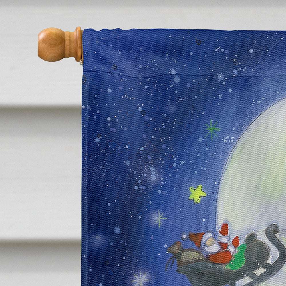 Angels watching Santa Claus Flag Canvas House Size APH0690CHF  the-store.com.