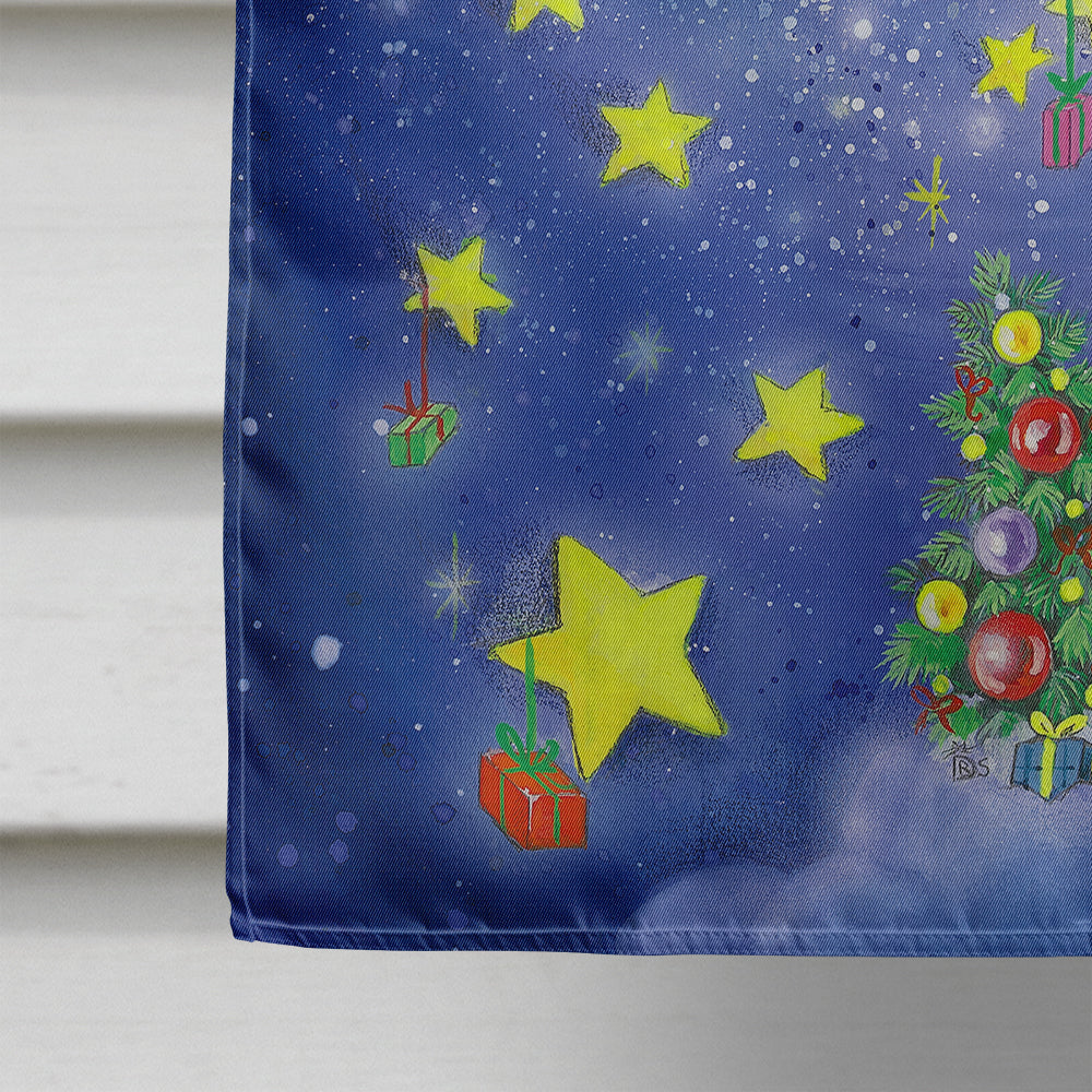 Angels watching Santa Claus Flag Canvas House Size APH0690CHF