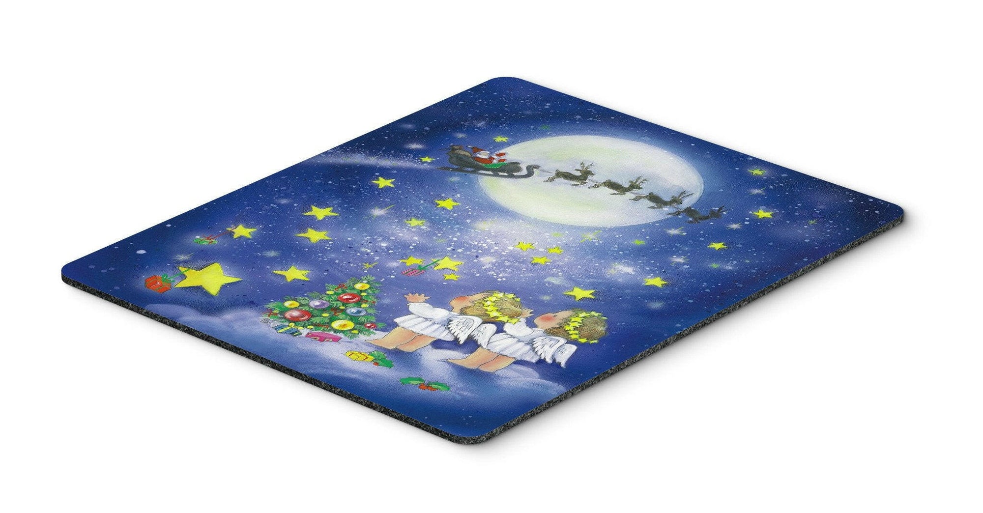 Angels watching Santa Claus Mouse Pad, Hot Pad or Trivet APH0690MP by Caroline's Treasures
