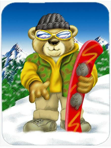 Teddy Bear Snowboarding Mouse Pad, Hot Pad or Trivet APH0857MP by Caroline's Treasures