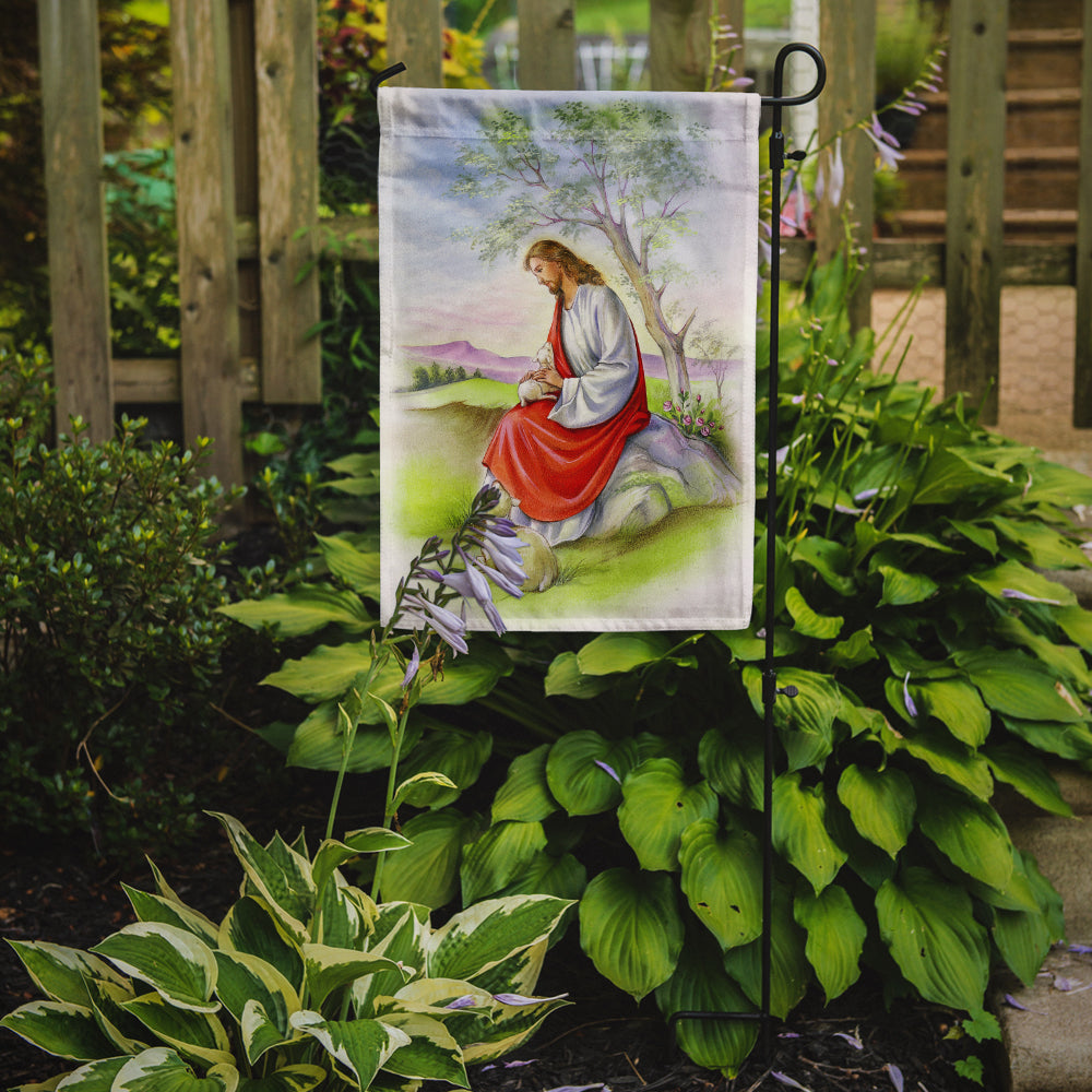 Jesus with Lamb Flag Garden Size APH0920GF  the-store.com.