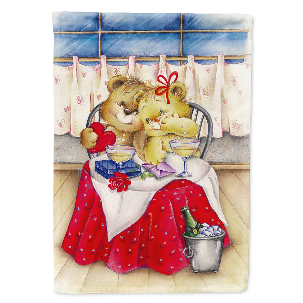 Teddy Bears In Love Valentine&#39;s Day Flag Canvas House Size APH0926CHF