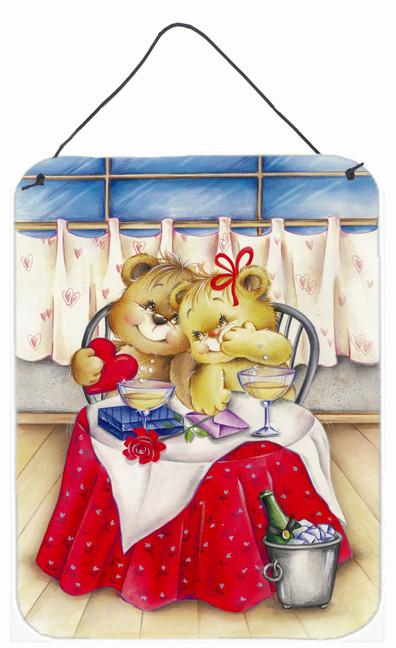 Teddy Bears In Love Valentine&#39;s Day Wall or Door Hanging Prints APH0926DS1216 by Caroline&#39;s Treasures