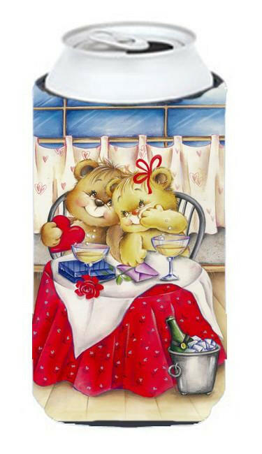 Teddy Bears In Love Valentine&#39;s Day Tall Boy Beverage Insulator Hugger APH0926TBC by Caroline&#39;s Treasures