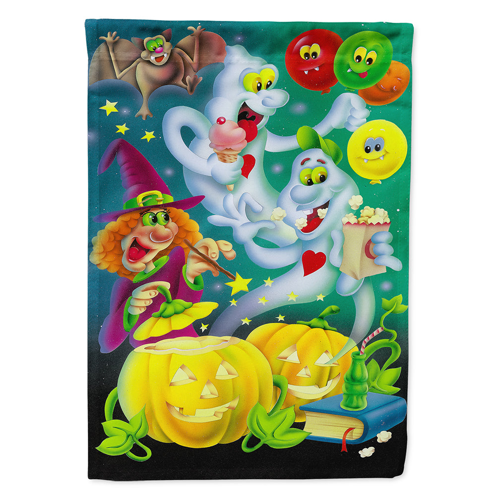 Witch Party with the Ghosts Halloween Flag Canvas House Size APH0932CHF  the-store.com.