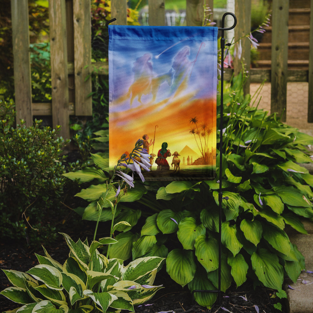 Shepherds being guided Christmas Flag Garden Size APH0939GF.