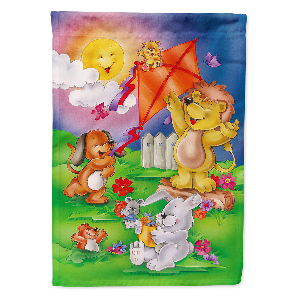 Play Time Animals Flag Canvas House Size APH0975CHF