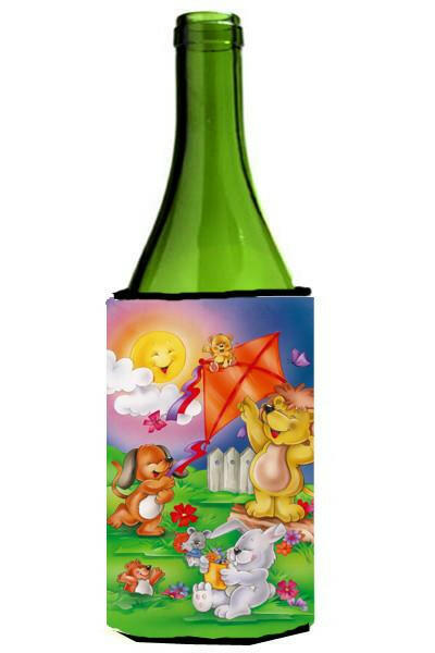 Play Time Animals Wine Bottle Beverage Insulator Hugger APH0975LITERK by Caroline&#39;s Treasures