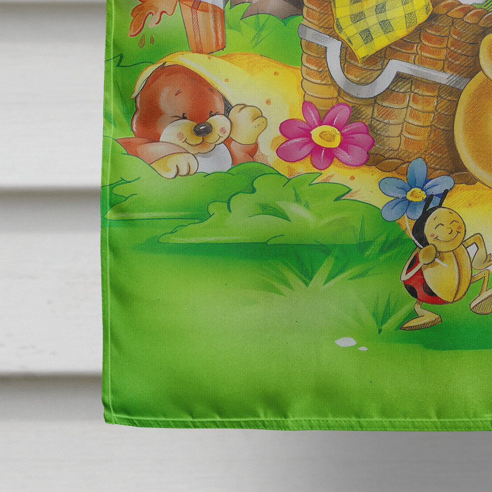 Picnic Time Animals Flag Canvas House Size APH0976CHF