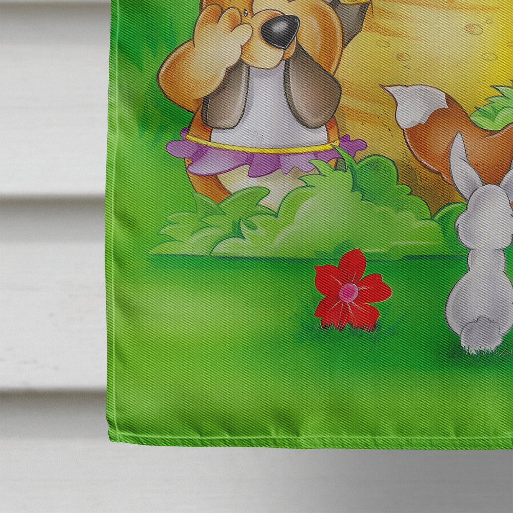 Animals under the coconut tree Flag Canvas House Size APH0977CHF  the-store.com.