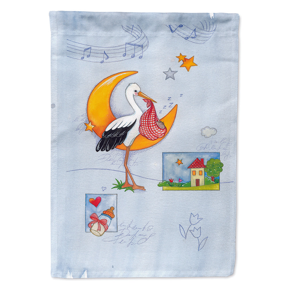 Expecting Stork bringing Baby Flag Canvas House Size APH1017CHF  the-store.com.