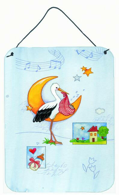 Expecting Stork bringing Baby Wall or Door Hanging Prints APH1017DS1216 by Caroline&#39;s Treasures