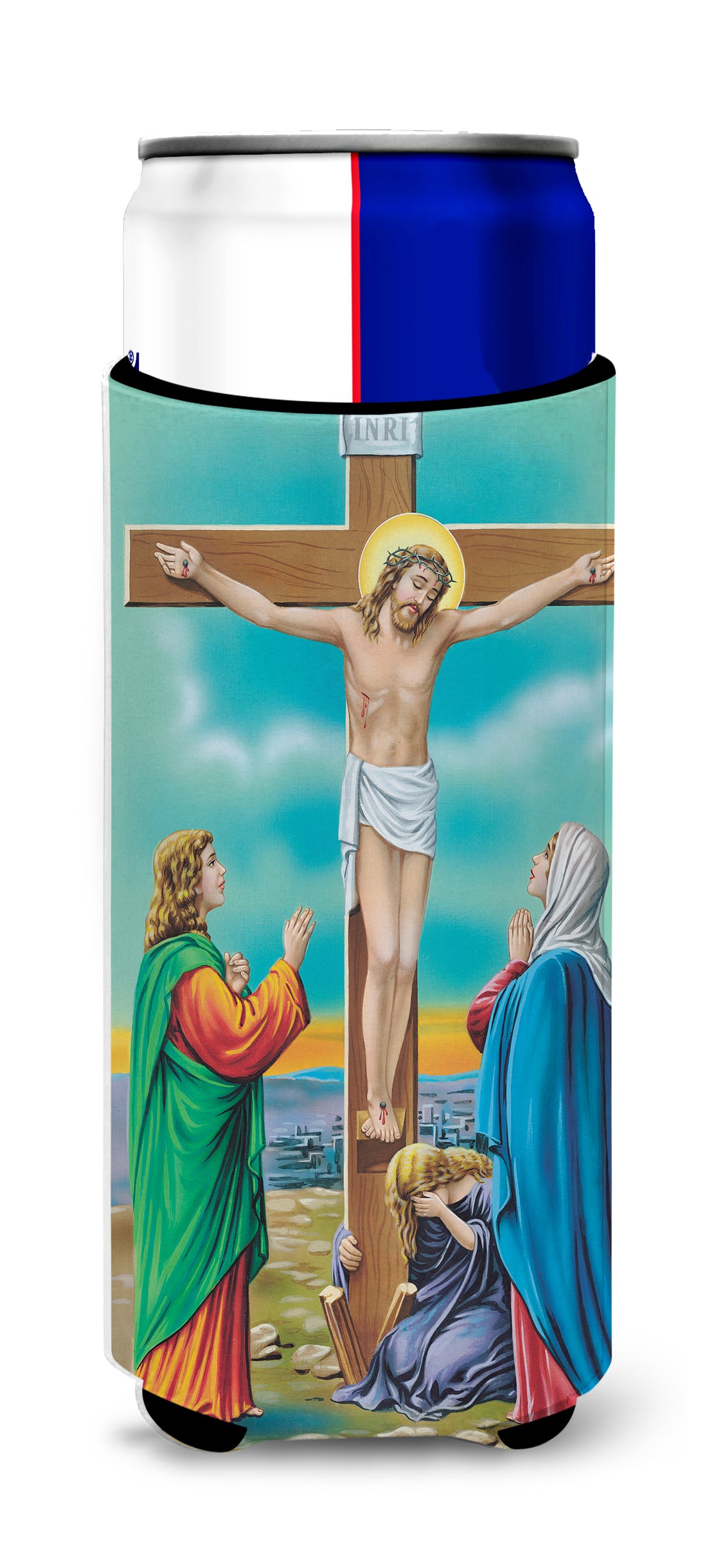 Jesus on the Cross Crucifixion  Ultra Beverage Insulators for slim cans APH1307MUK