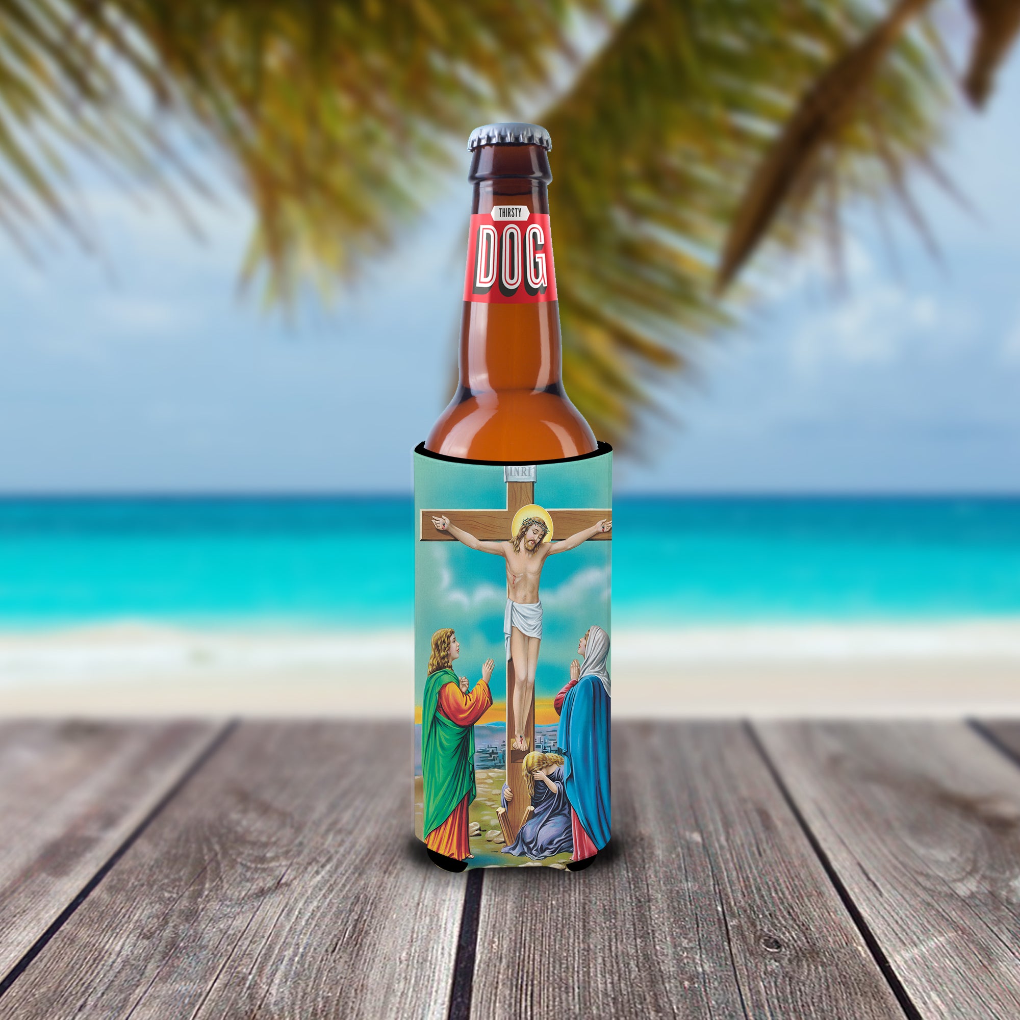 Jesus on the Cross Crucifixion  Ultra Beverage Insulators for slim cans APH1307MUK