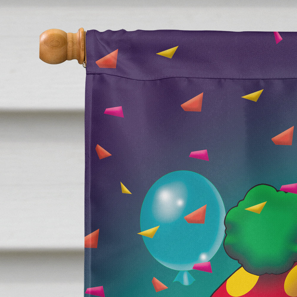 Happy Birthday Clown Flag Canvas House Size APH1662CHF  the-store.com.