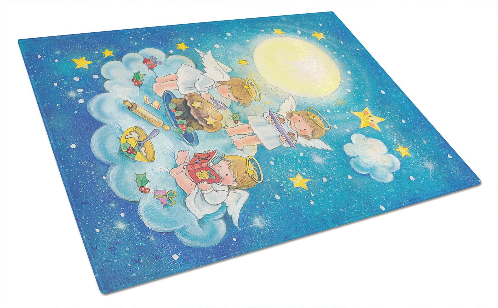 Angels Baking Glass Cutting Board Large APH1699LCB by Caroline's Treasures