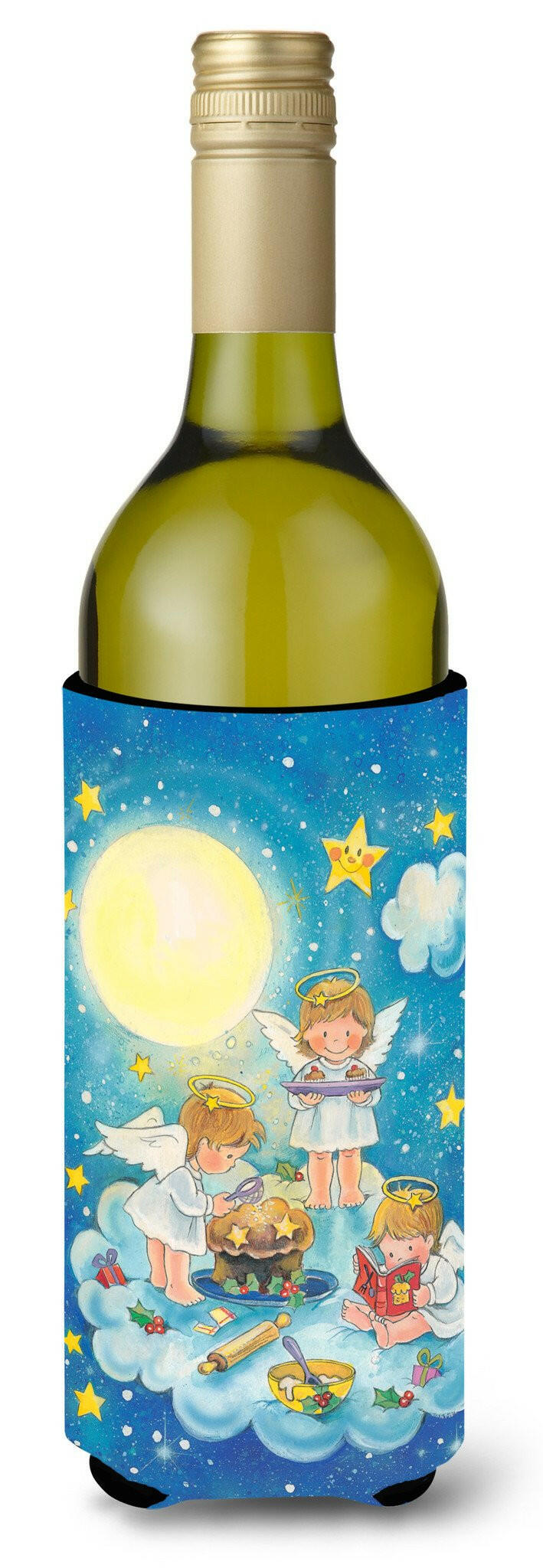 Angels Baking Wine Bottle Beverage Insulator Hugger APH1699LITERK by Caroline&#39;s Treasures