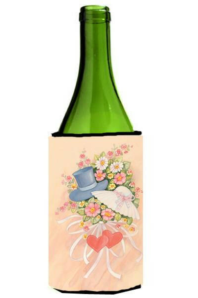 Love Valentine&#39;s Day Bouquet Wine Bottle Beverage Insulator Hugger APH2039LITERK by Caroline&#39;s Treasures
