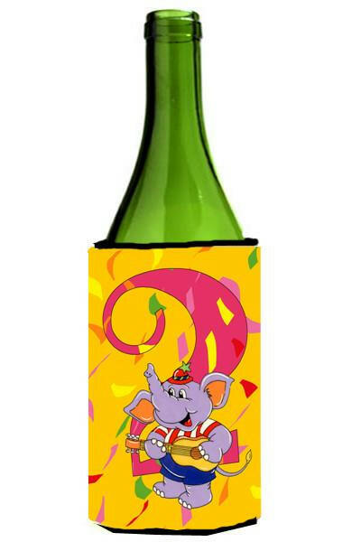 Happy 2nd Birthday Age 2 Wine Bottle Beverage Insulator Hugger APH2159LITERK by Caroline's Treasures