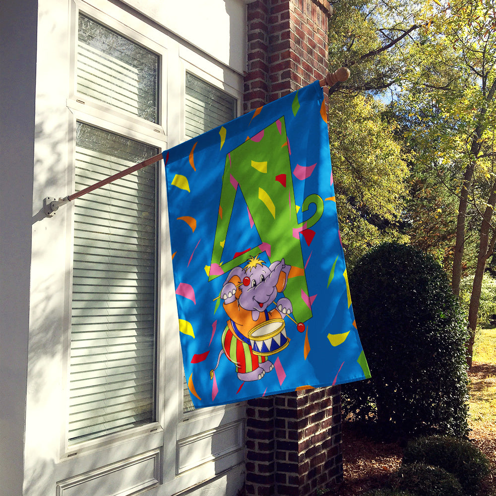 Happy 4th Birthday Age 4 Flag Canvas House Size APH2162CHF