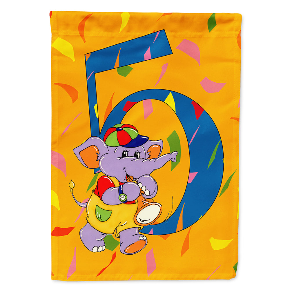 Happy 5th Birthday Age 5 Flag Canvas House Size APH2163CHF  the-store.com.