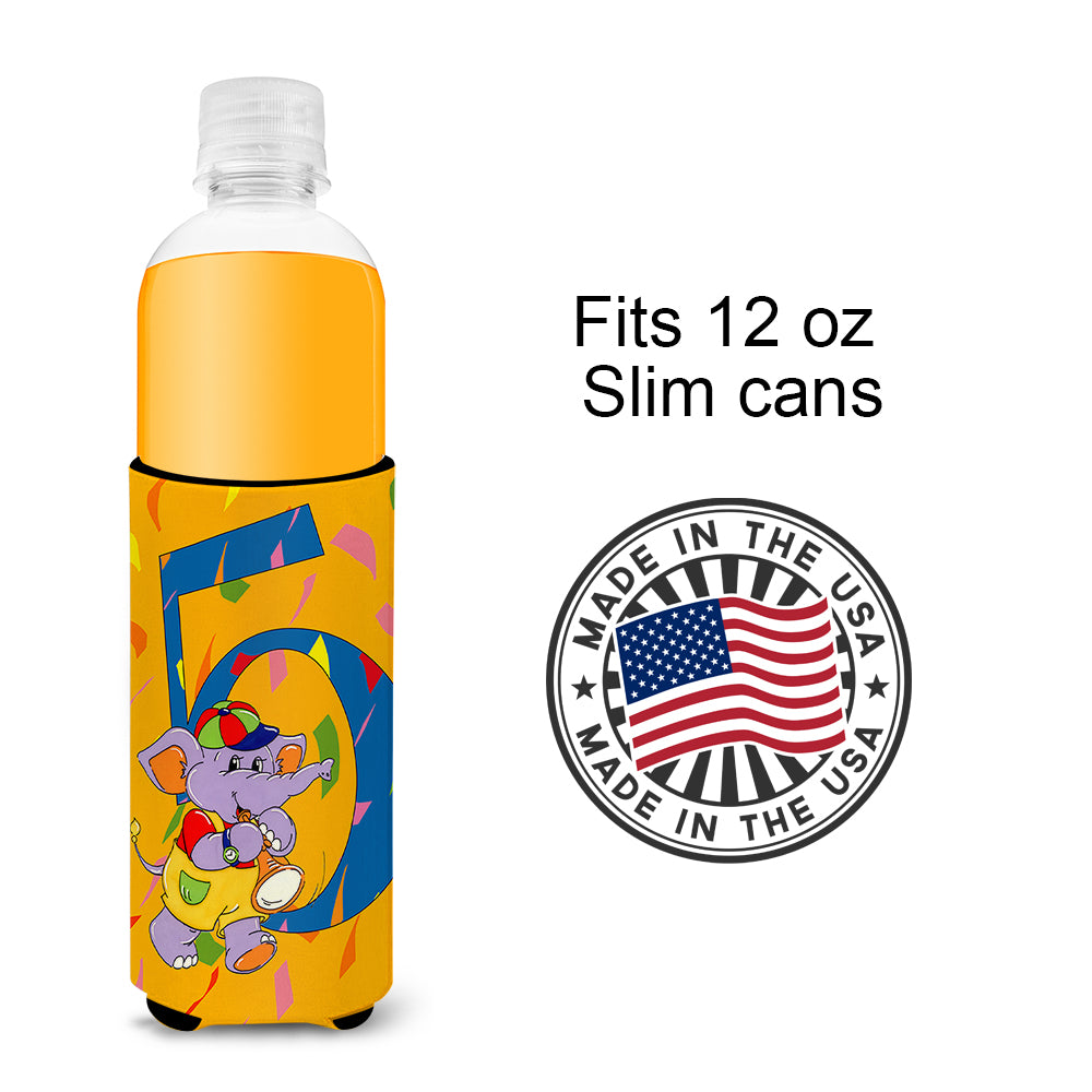 Happy 5th Birthday Age 5  Ultra Beverage Insulators for slim cans APH2163MUK  the-store.com.