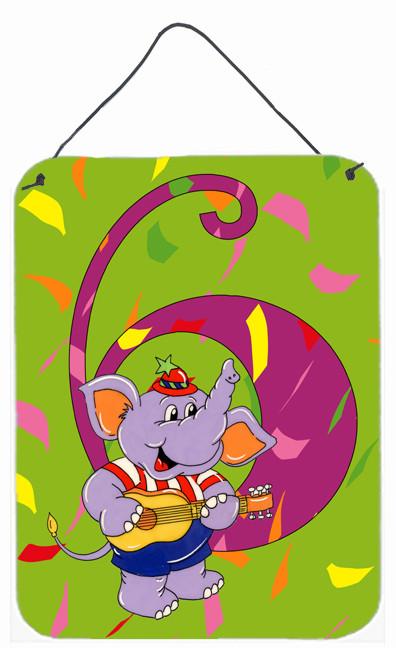 Happy 6th Birthday Age 6 Wall or Door Hanging Prints APH2164DS1216 by Caroline&#39;s Treasures