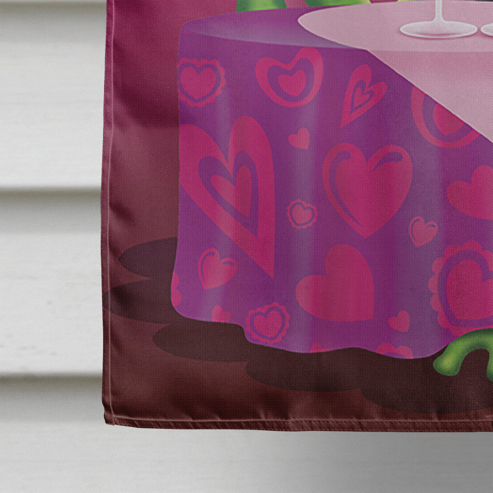 Frog Valentine's Day Date Flag Canvas House Size APH2477CHF
