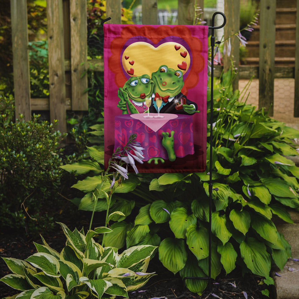 Frog Valentine's Day Date Flag Garden Size APH2477GF  the-store.com.