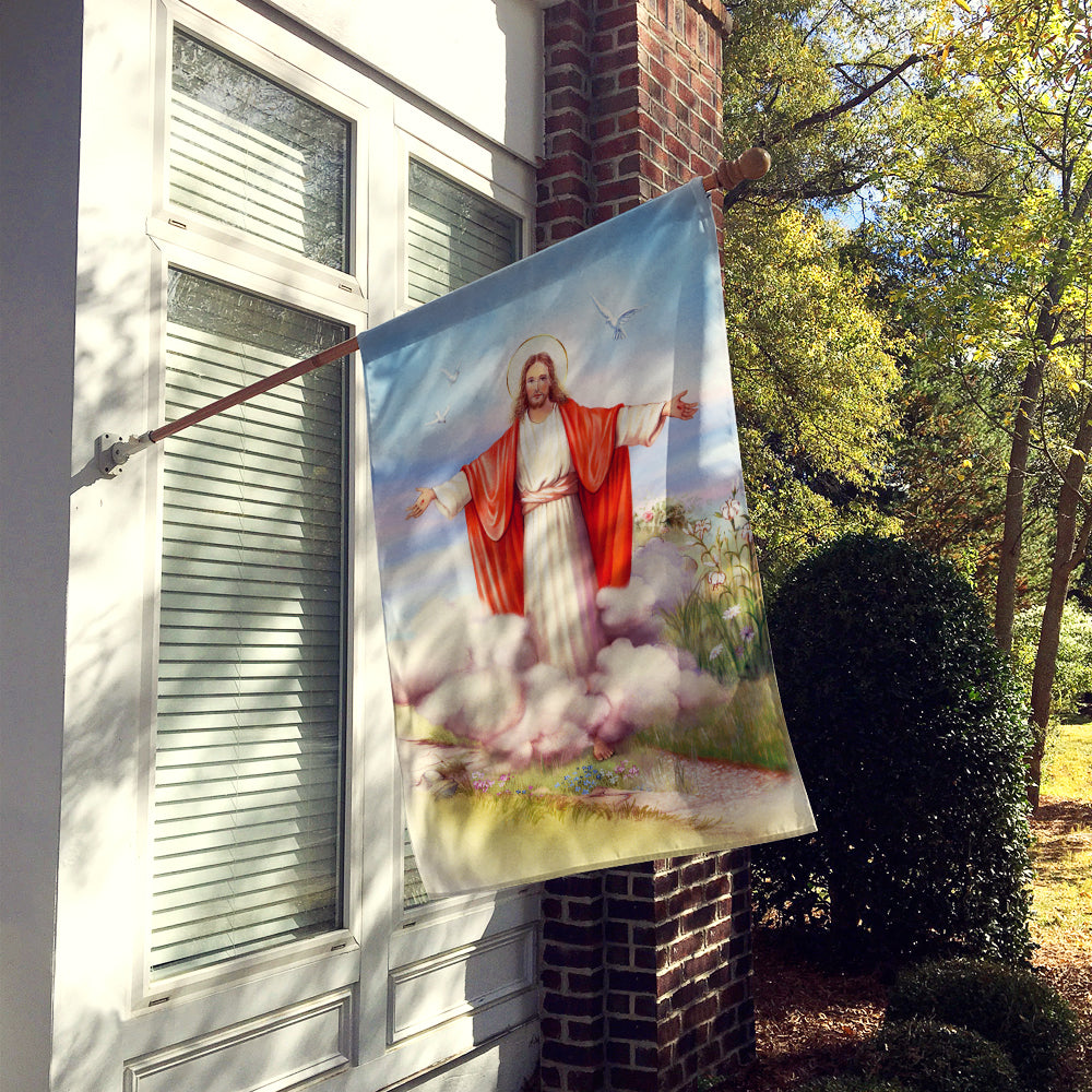 Pâques Jésus est ressuscité drapeau toile maison taille APH3420CHF