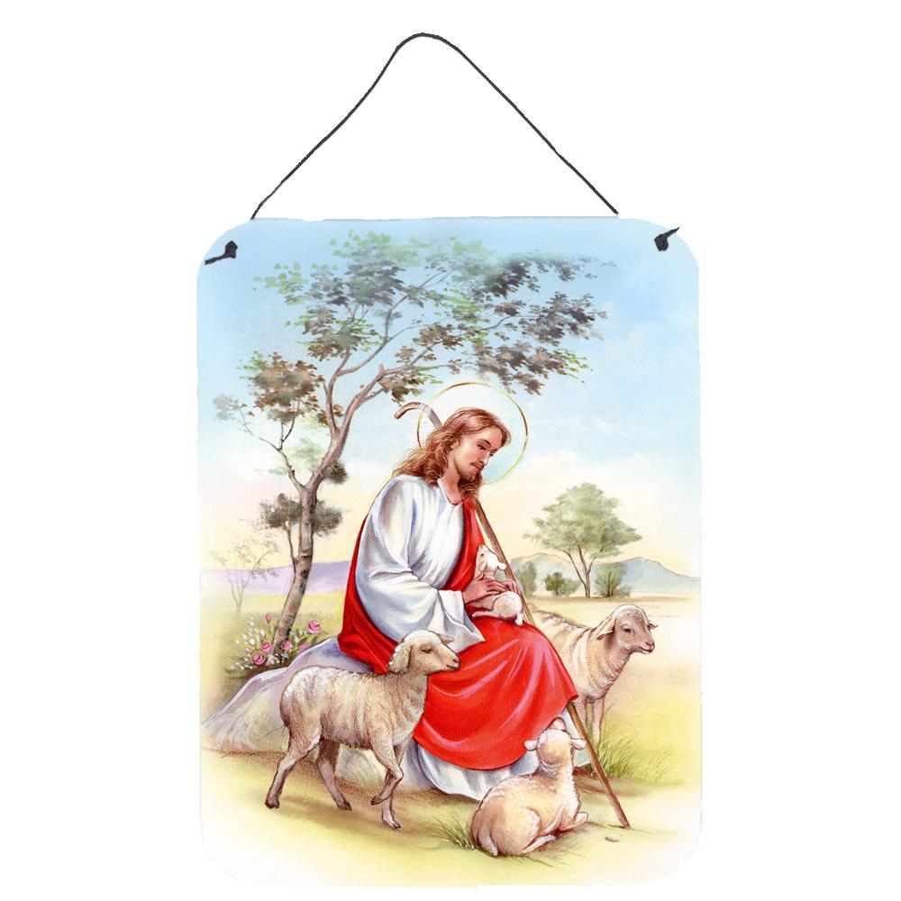 Jesus Holding Lamb Wall or Door Hanging Prints APH3421DS1216 by Caroline&#39;s Treasures