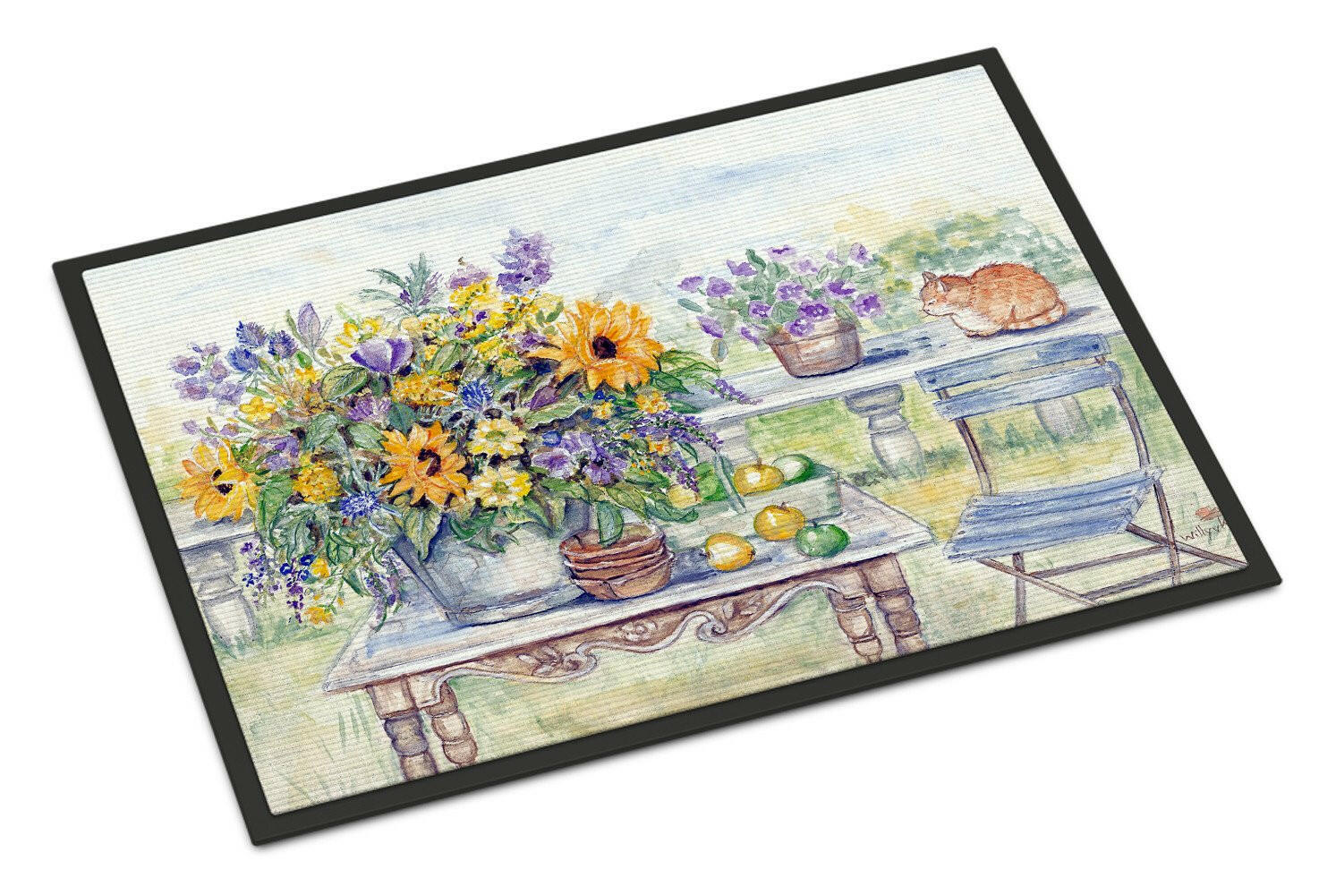 Patio Bouquet of Flowers Indoor or Outdoor Mat 18x27 APH3566MAT - the-store.com