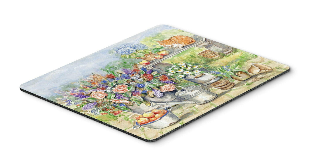 Patio Bouquet and Cat Mouse Pad, Hot Pad or Trivet APH3567MP by Caroline&#39;s Treasures