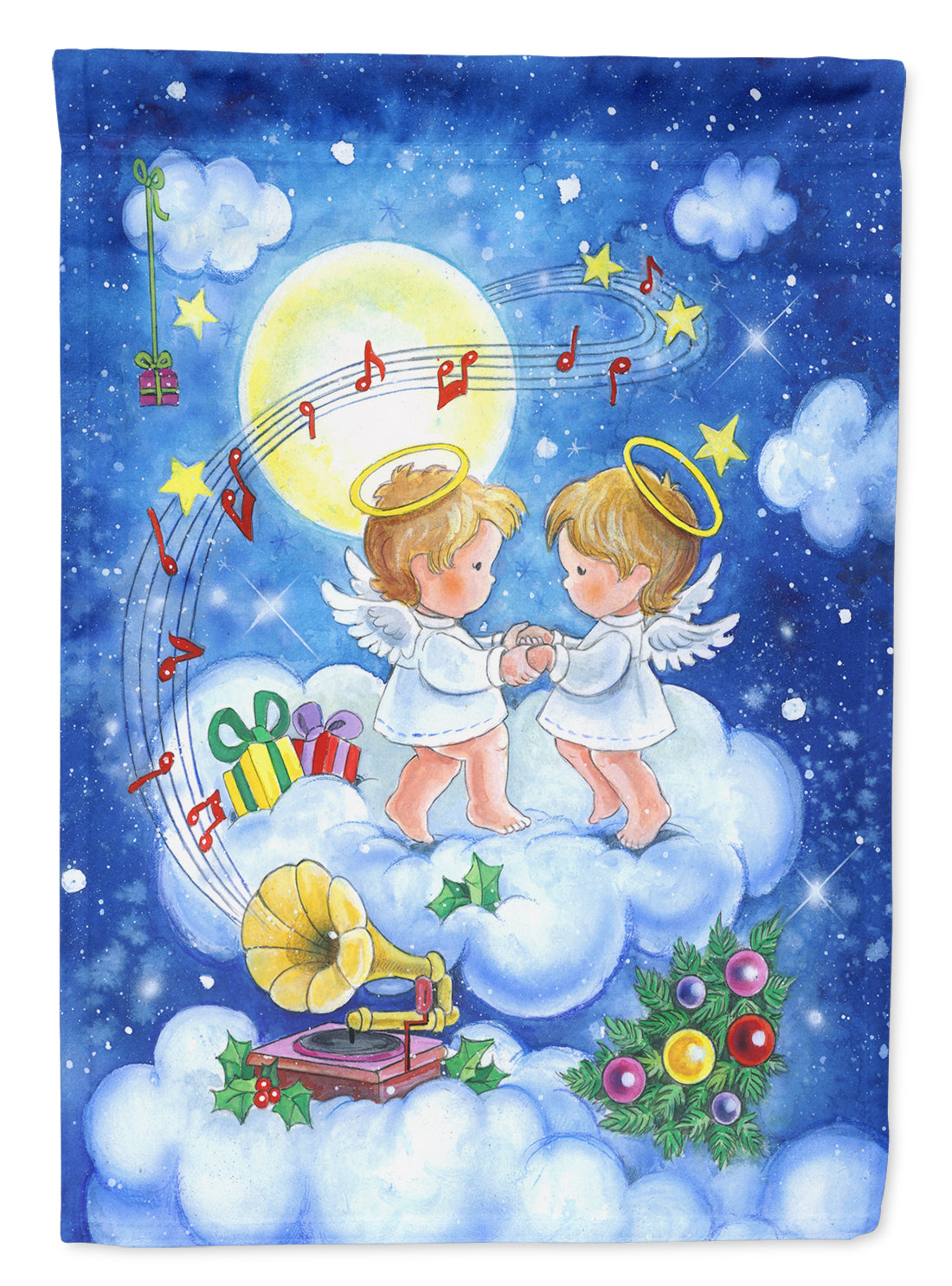 Angels Making Music Together Flag Garden Size APH3790GF.