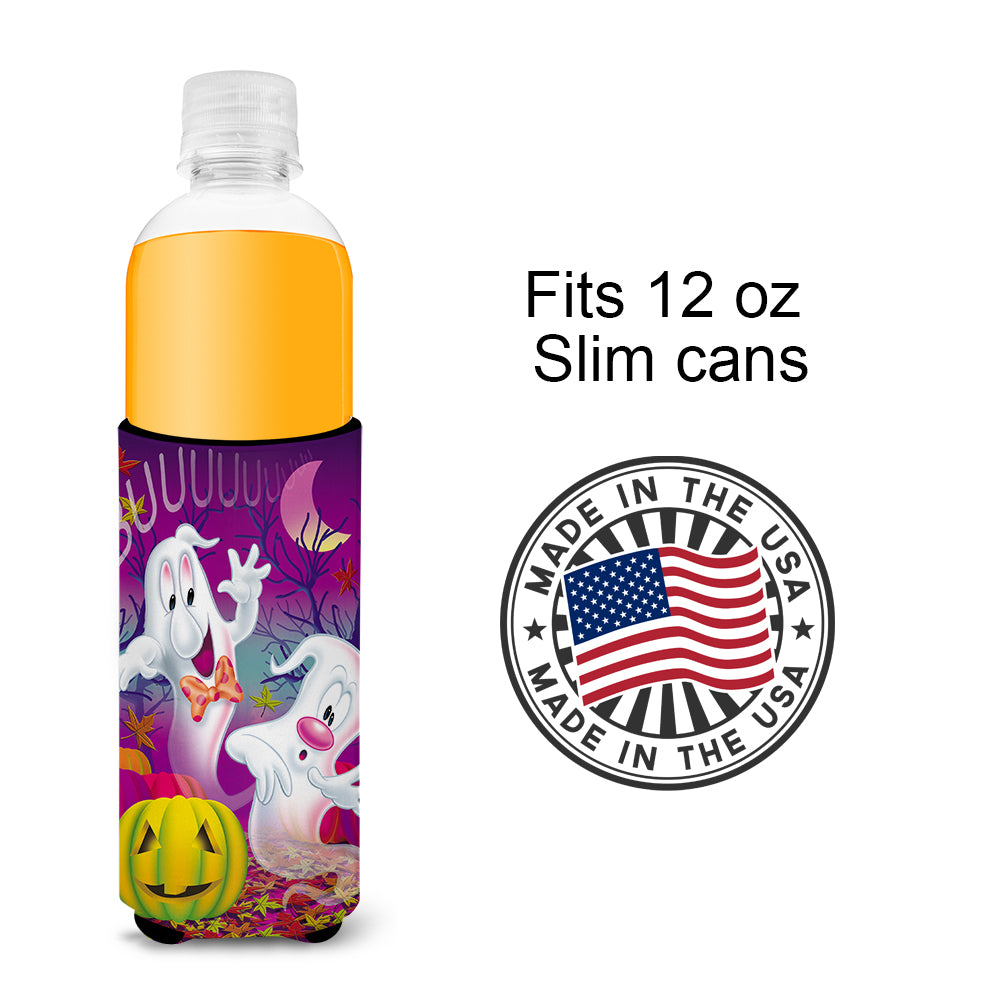 Buuu Ghosts Halloween Ultra Beverage Insulators for slim cans APH3798MUK  the-store.com.