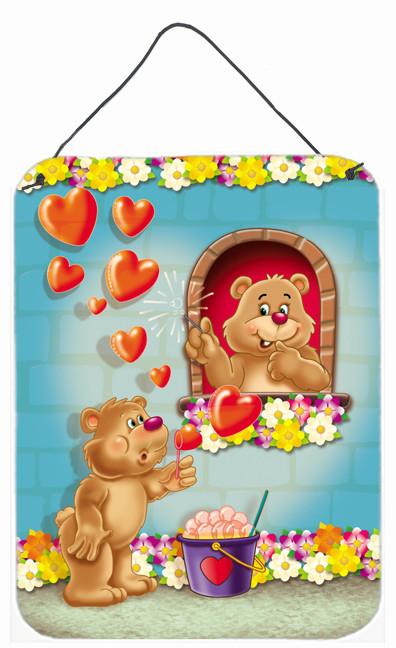 Teddy Bear Romeo and Juliet Love Wall or Door Hanging Prints APH3815DS1216 by Caroline&#39;s Treasures