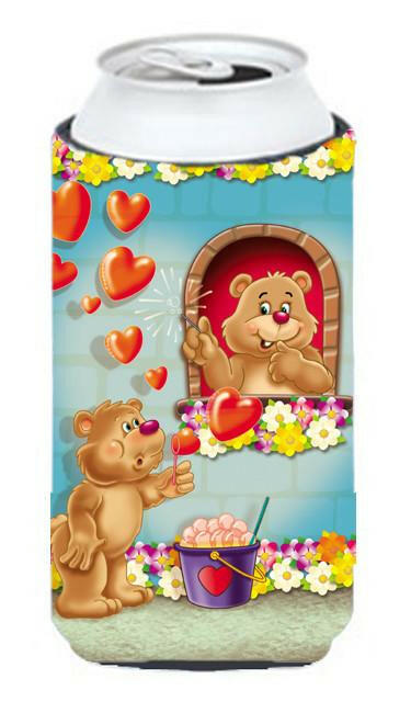 Teddy Bear Romeo and Juliet Love Tall Boy Beverage Insulator Hugger APH3815TBC by Caroline&#39;s Treasures