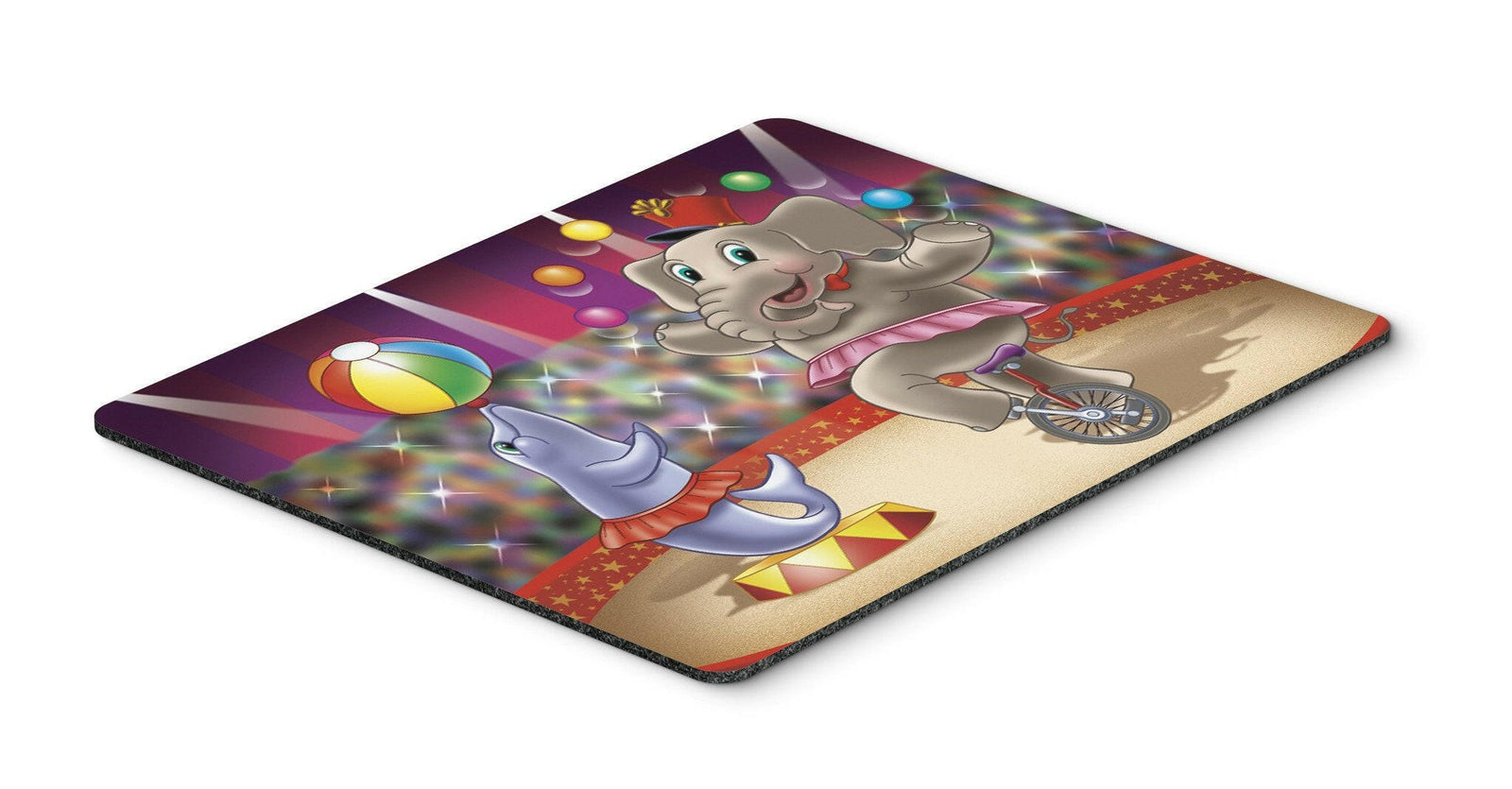 Circus Elephand and Dolphin Mouse Pad, Hot Pad or Trivet APH3816MP by Caroline's Treasures