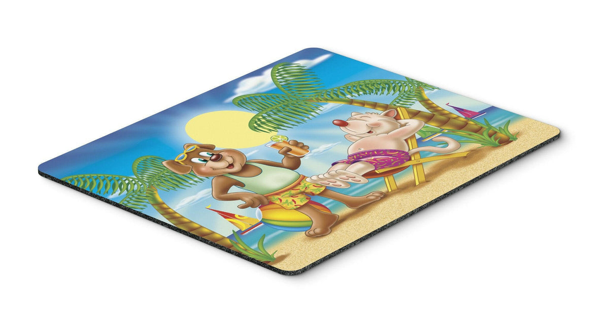 Bears Relaxing at the Beach Mouse Pad, Hot Pad or Trivet APH3817MP by Caroline&#39;s Treasures
