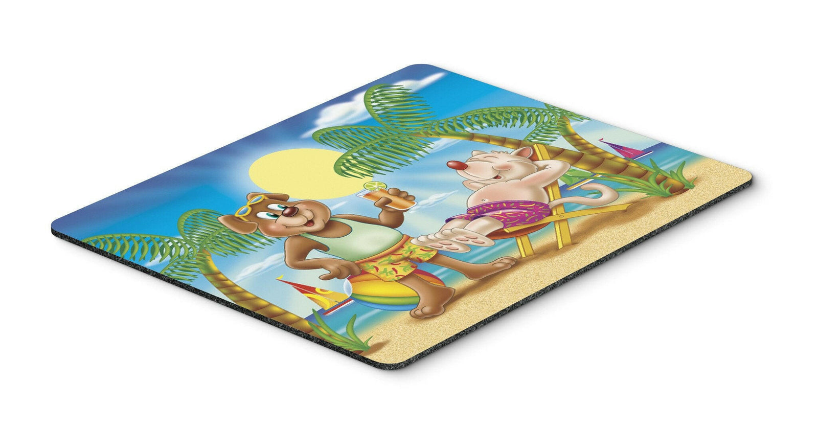 Bears Relaxing at the Beach Mouse Pad, Hot Pad or Trivet APH3817MP by Caroline's Treasures