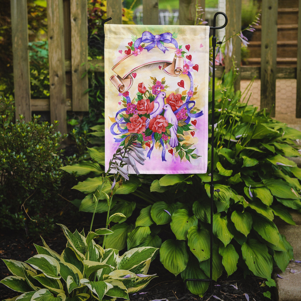 Caroline's Treasures Wedding Bouquet Garden Flag - Outdoor Decorative Yard Flag