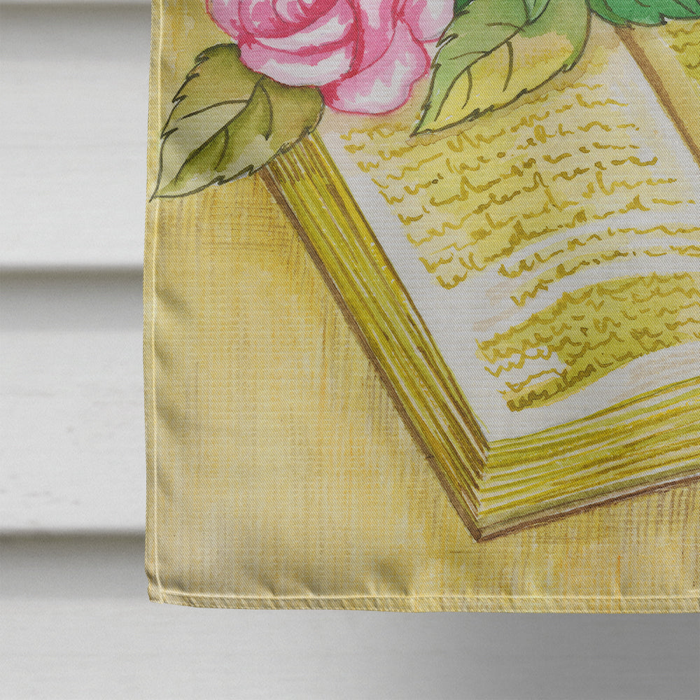 Easter Cross and Bible with Roses Flag Canvas House Size APH4072CHF  the-store.com.