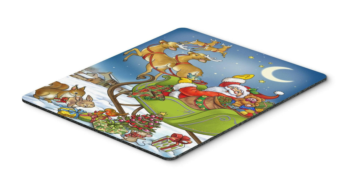 Christmas Santa taking Off Mouse Pad, Hot Pad or Trivet APH4570MP by Caroline&#39;s Treasures